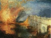 Joseph Mallord William Turner The Burning of the Houses of Parliament Norge oil painting reproduction